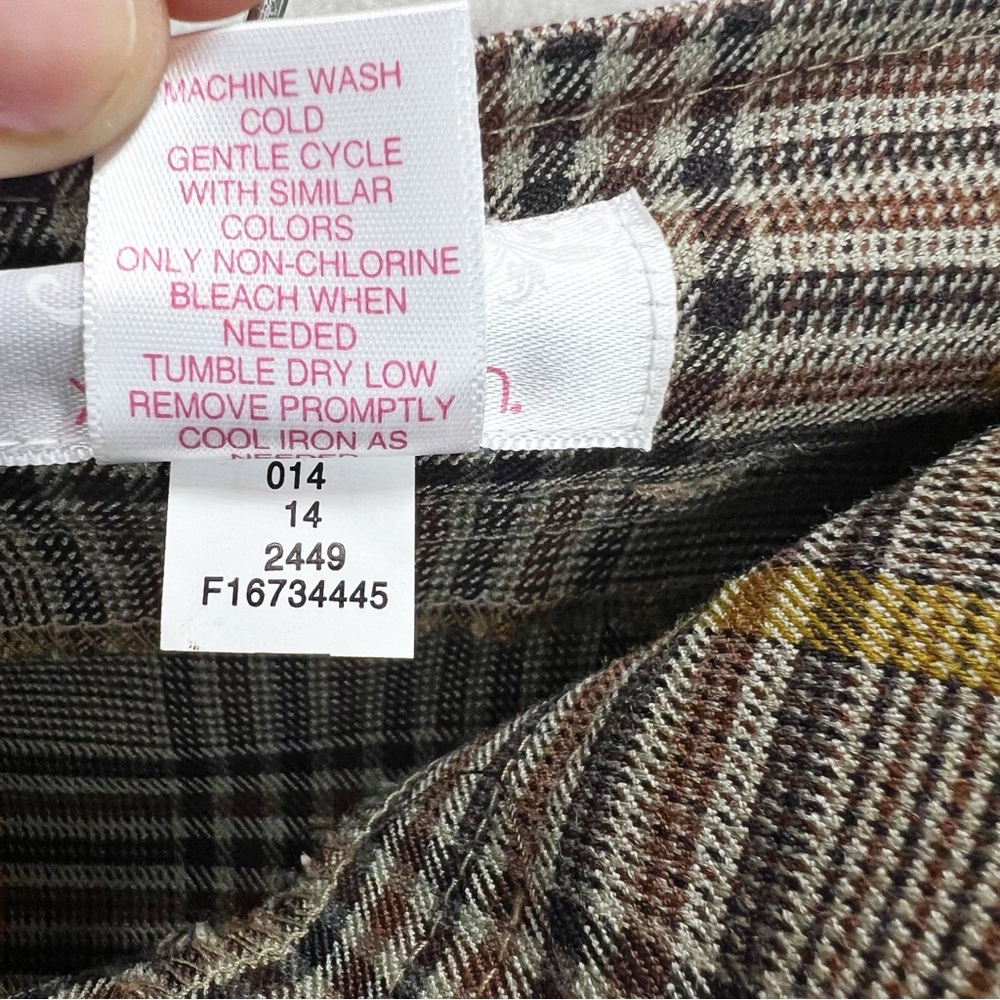 Xhilaration Y2K Mini Skirt Size 9 Plaid Pleated Retro Academia School Girl - Picture 6 of 7